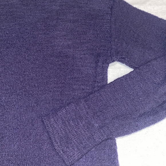 Loft Navy Lightweight Burnout Knit Sweater Top - Picture 6 of 10